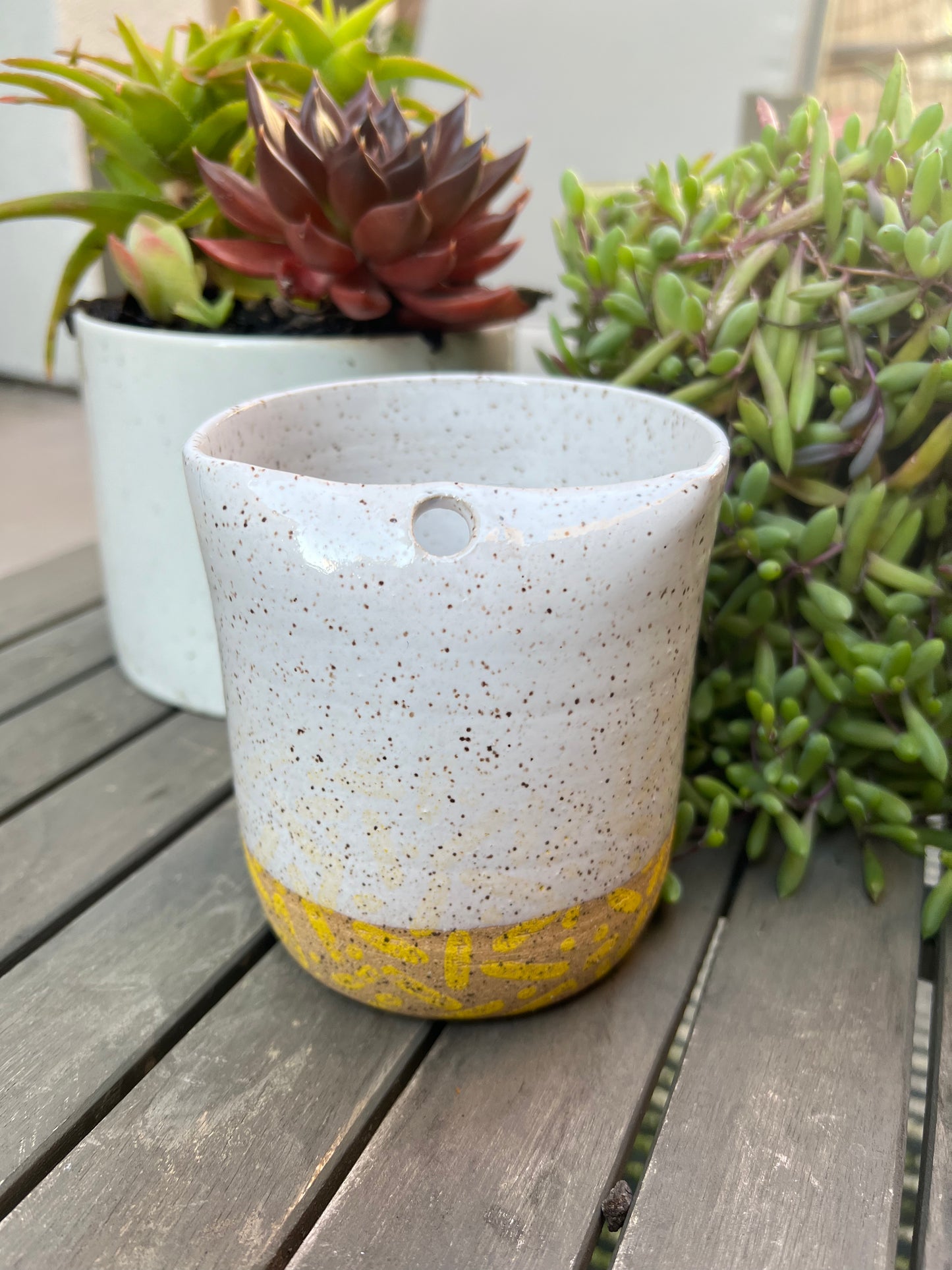 Yellow Confetti Straw Tumbler
