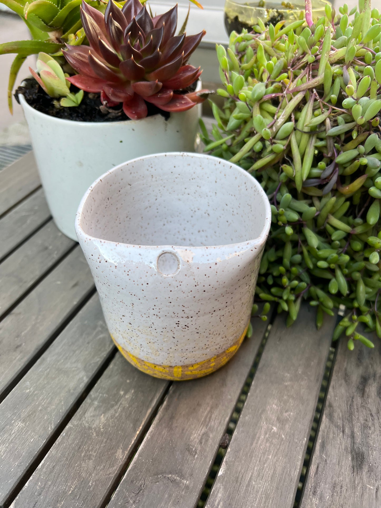 Yellow Confetti Straw Tumbler