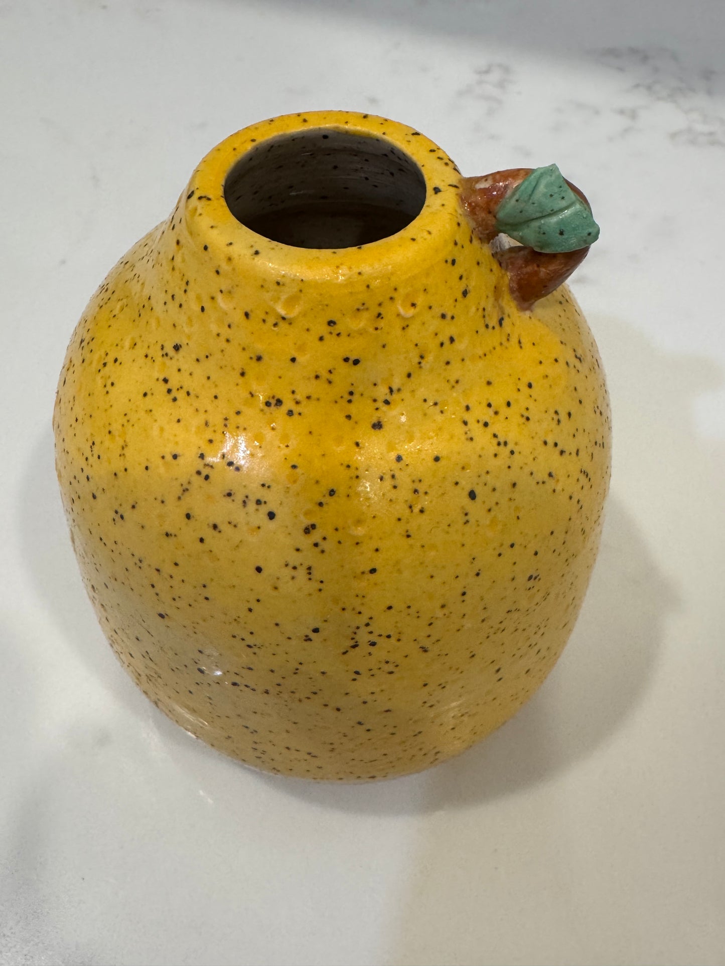 Lemon bud vase