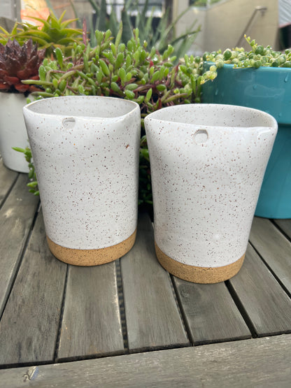 White Straw Tumblers