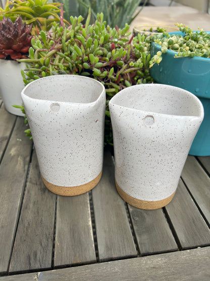 White Straw Tumblers