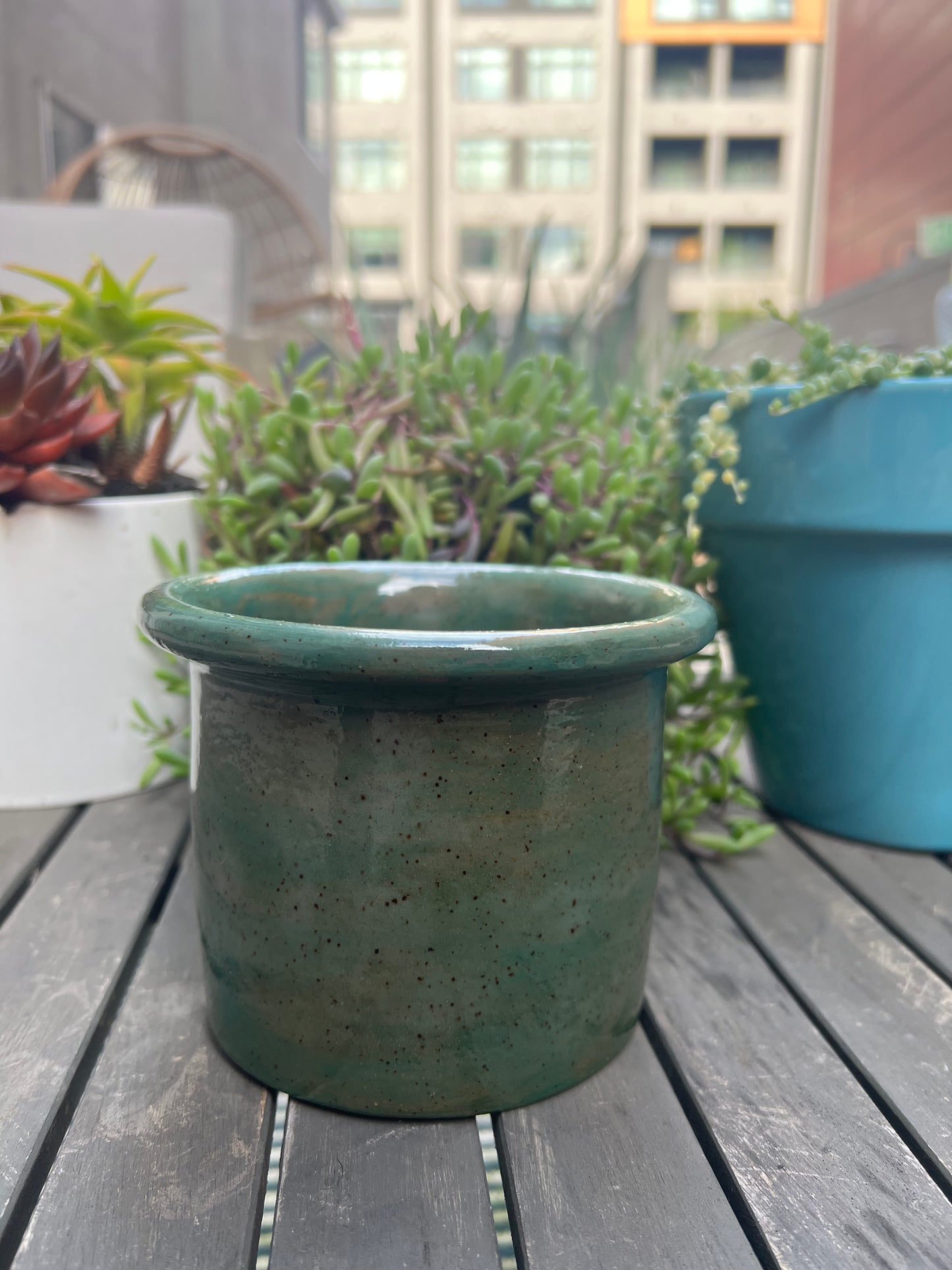 Green Pipe Planter