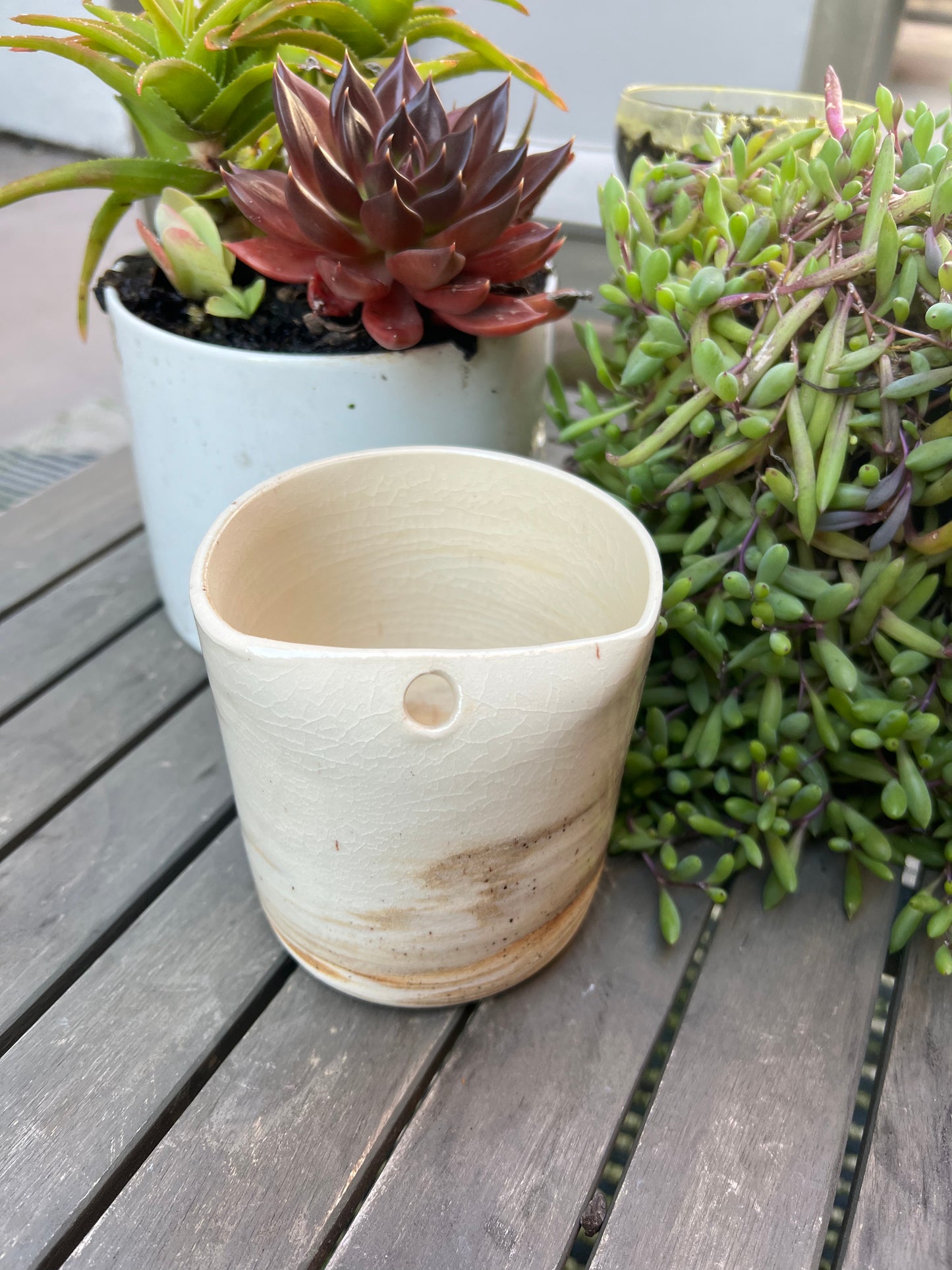 Marbled Straw Tumbler